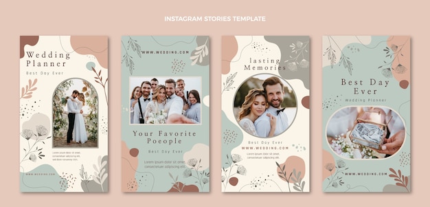 Storie di instagram di wedding planner floreali