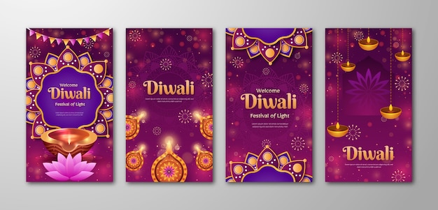 Storie di Instagram per la celebrazione di Diwali