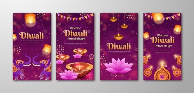 Storie di Instagram per la celebrazione di Diwali