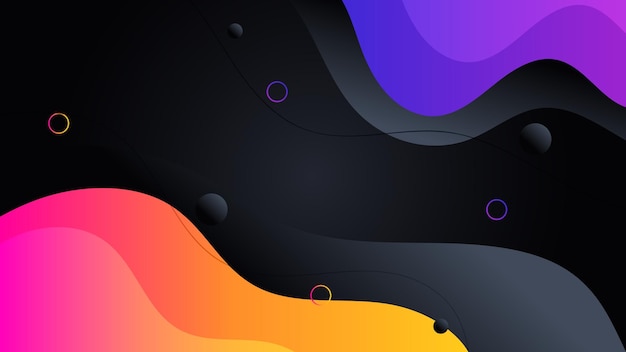 Strati di forme colorate scure e ombre sullo sfondo