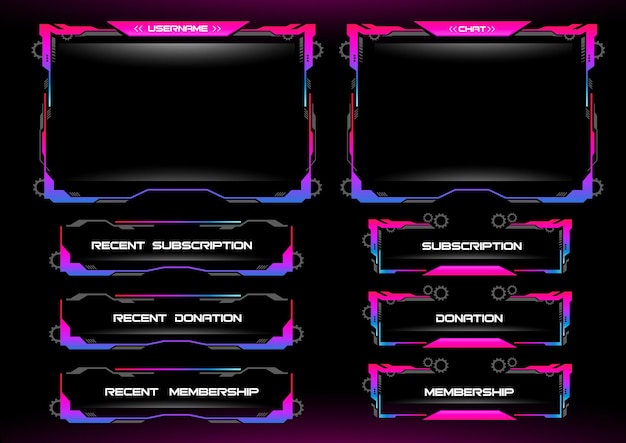 Streaming Twitch Overlay Stream Overlay