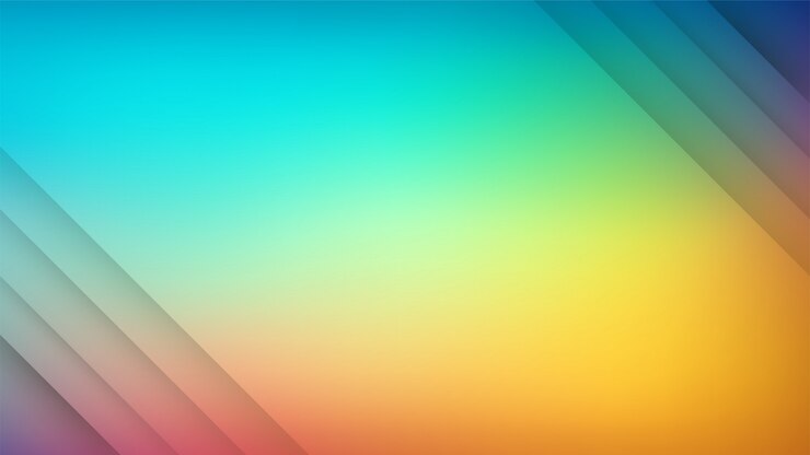 Vettore strisce di colore sfumato multicolore composizione di forme dinamiche.