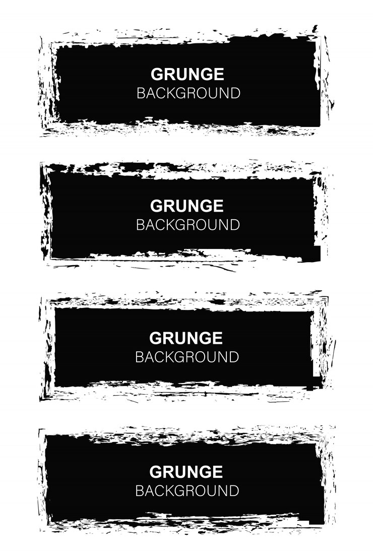 Vettore striscioni sporchi grunge astratto