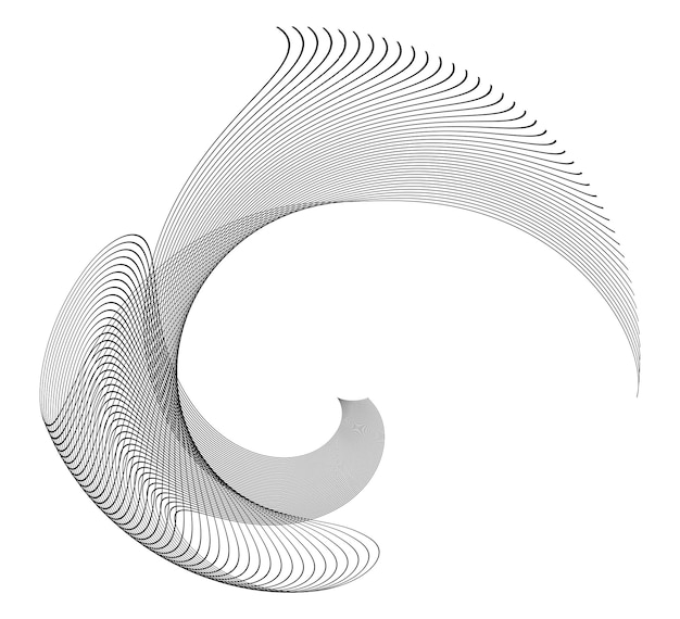 Strumento di fusione Gli elementi di design con molte linee poligonali si attorcigliano utilizzando45