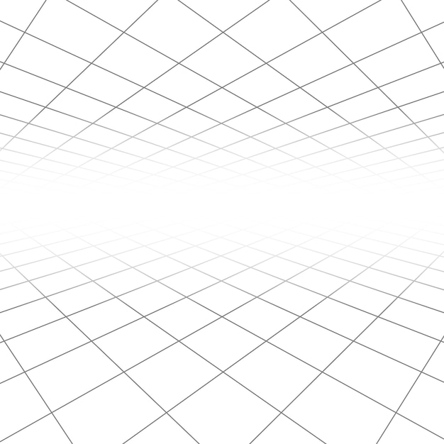 Struttura della piastrella per pavimento e del soffitto, linee 3d nel fondo geometrico dell'estratto di visione di prospettiva