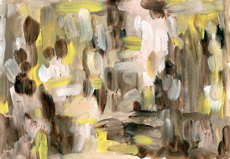 Vettore struttura della pittura a olio acrilico beige giallo marrone