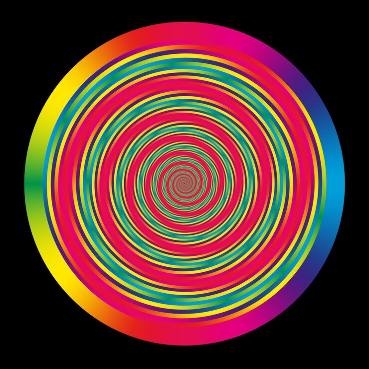 struttura geometrica astratta sfondo colorato sfocato gradiente carta da parati illustrazione di movimento modello vorticoso per etichette tessuti modello o immagini design
