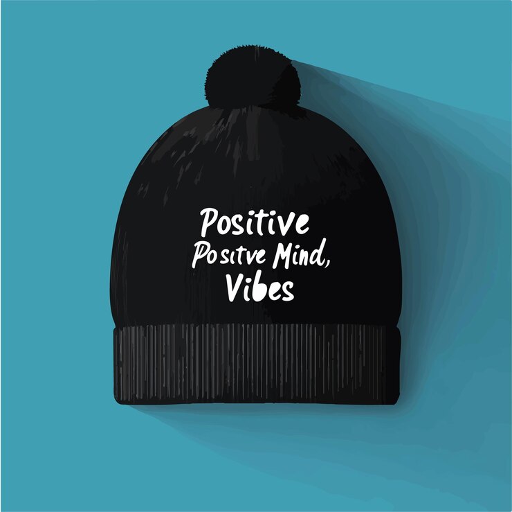 Vettore stylish black beanie vector illustrazione vettoriale