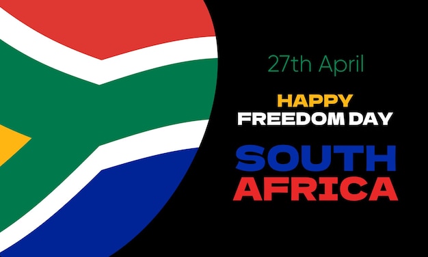 Sud Africa Freedom Day Afrikaans Vryheidsdag Sfondo poster card banner design