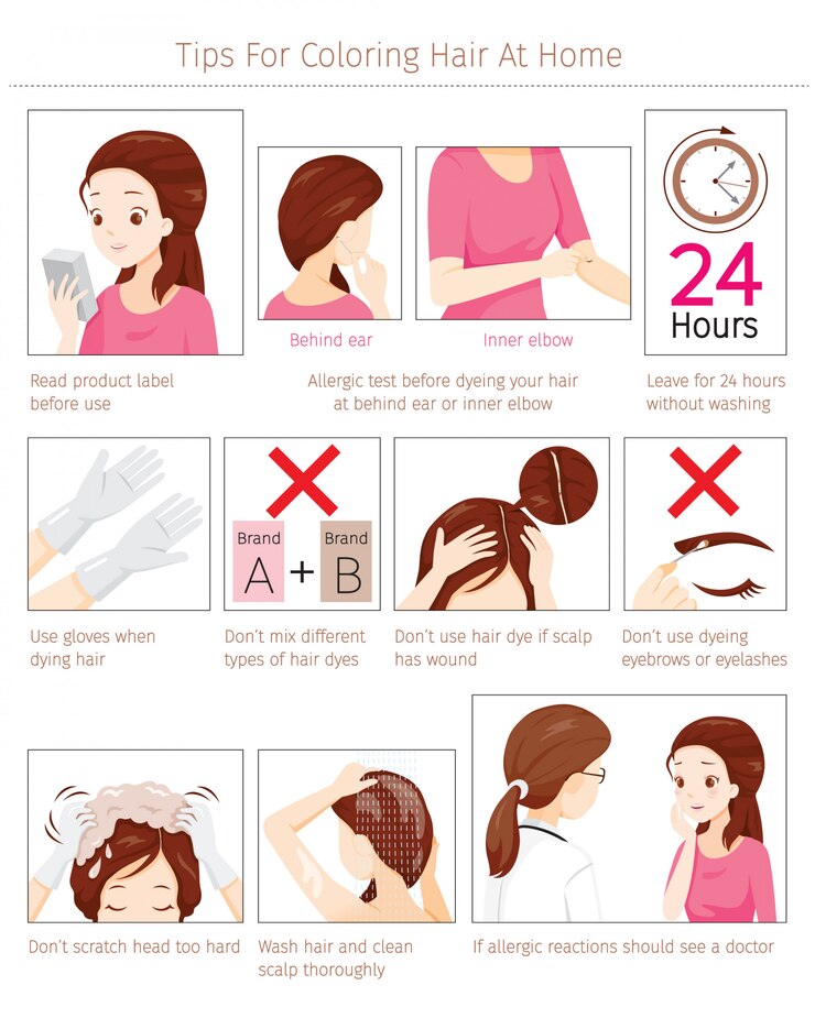 Suggerimenti e precauzioni prima dell'uso Tinture per capelli per colorare i propri capelli a casa