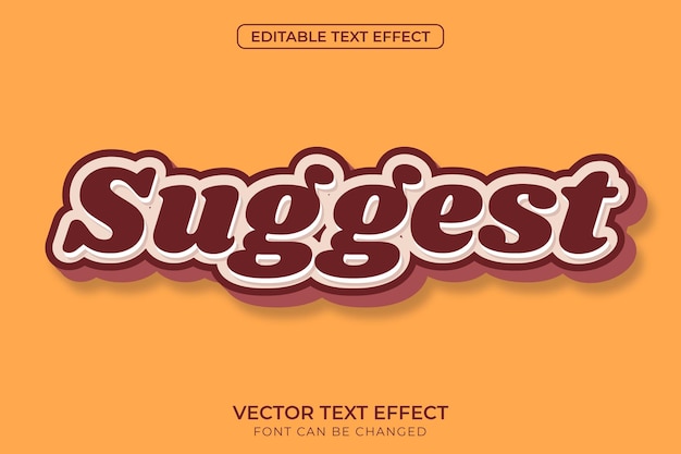 Suggerisci effetti di testo modificabili