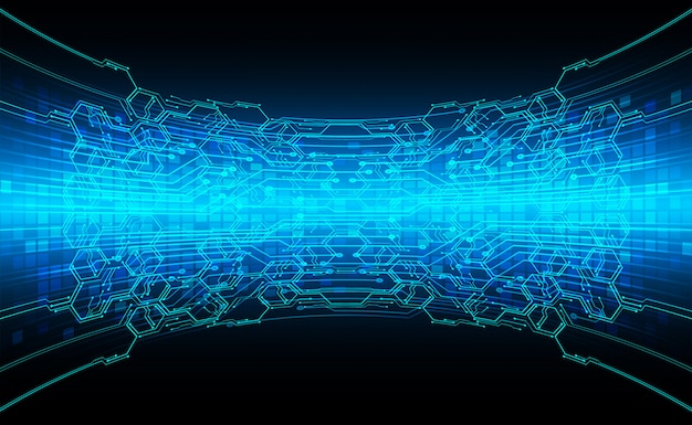 Sulla base del concetto di tecnologia del futuro del circuito cibernetico blu