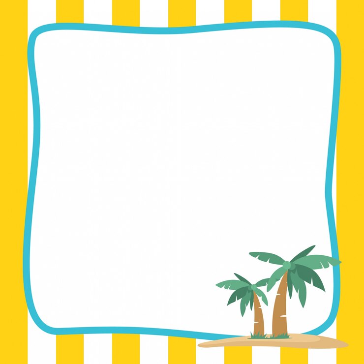 Vettore summer card con bordo