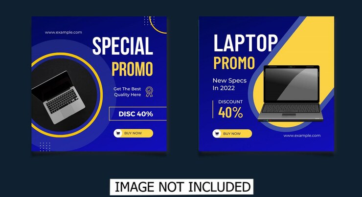 Vettore super vendita elettronica elettrodomestici e gadget design di banner quadrati per i social media