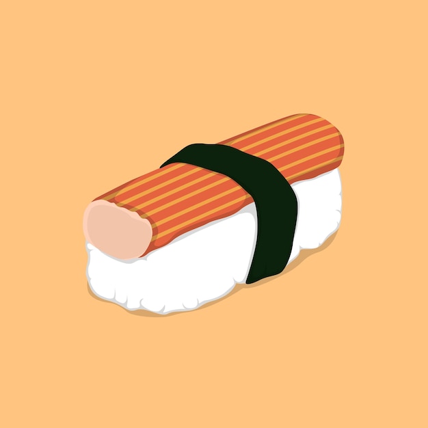 Sushi cibo giapponese illustrazione vettoriale