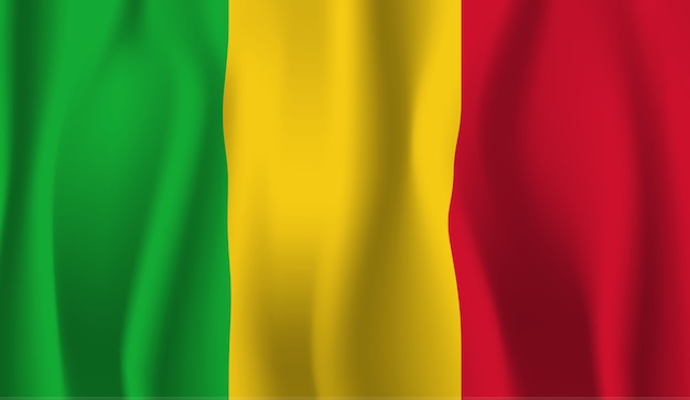 Sventolando la bandiera del Mali.