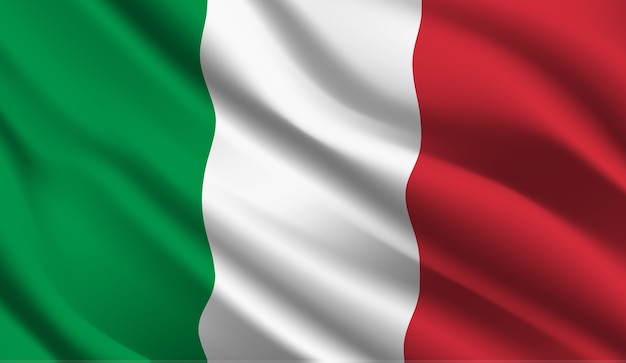 Sventolando la bandiera dell'Italia. Sventolando la bandiera dell'Italia sfondo astratto