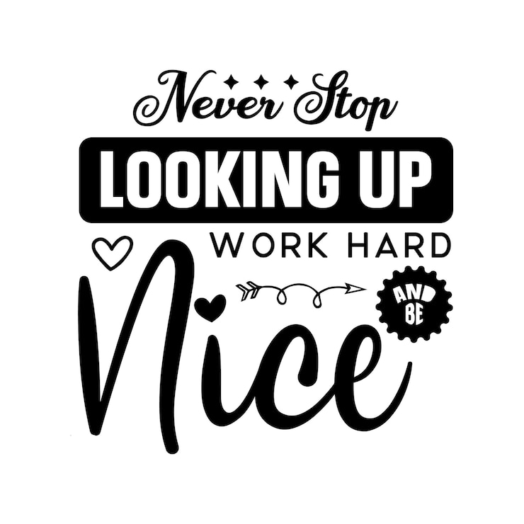 Vettore svg motivazionale, citazione positiva, dicendo svg