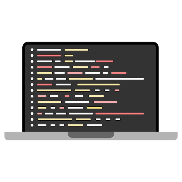 sviluppo di laptop e codice di programmazione concetto di codifica web codifica schermo