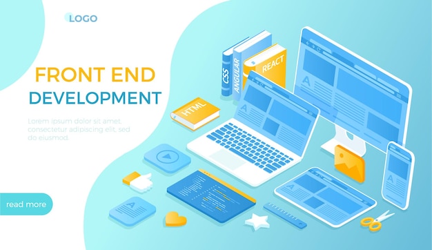 Sviluppo front-end Creazione di un modello di layout del sito Conversione dei dati in un'interfaccia utente grafica