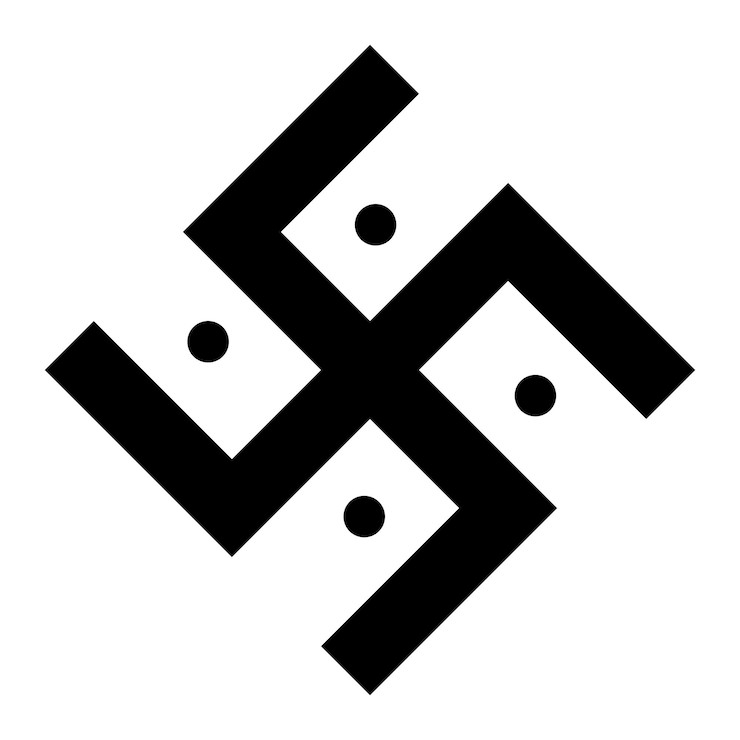 Vettore swastika icon vector iillustrazione design del simbolo