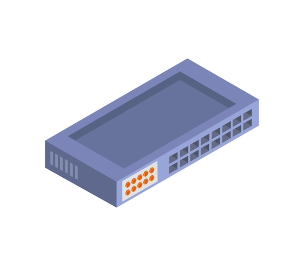 Switch dispositivo con porta isometrica