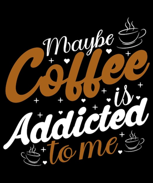 T-shirt da caffè per gli amanti del caffè.