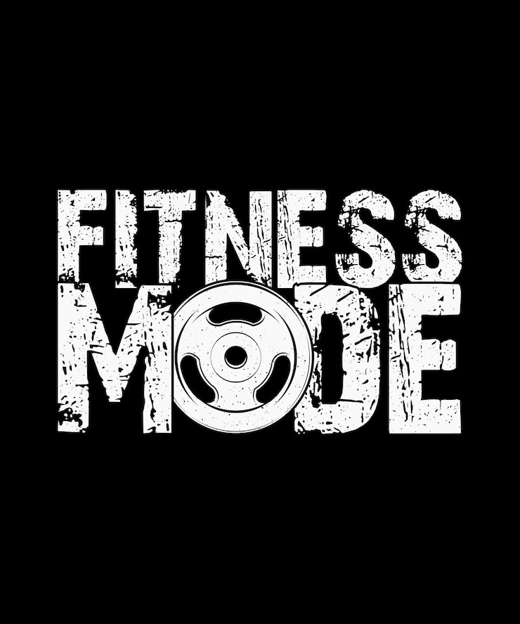 T-shirt di fitness per l'allenamento Design Fitness Mode