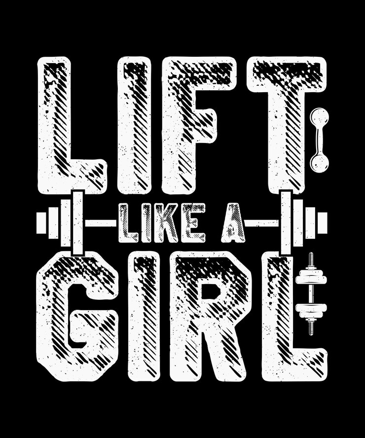 T-shirt di fitness per l'allenamento Design Lift Like A Girl