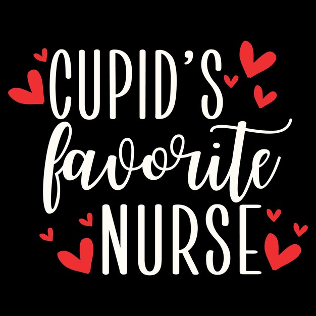 T-shirt di San Valentino dell'infermiera preferita di Cupido
