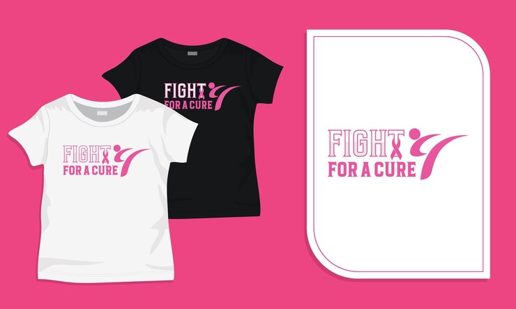 T-shirt per la consapevolezza della lotta alla cura del cancro al seno