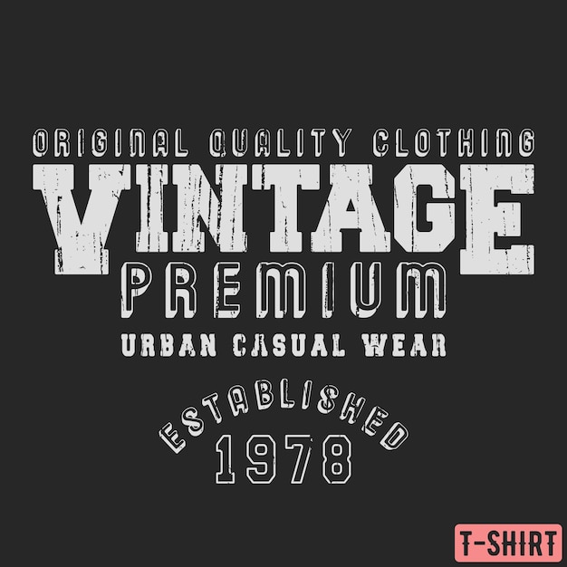 T-shirt premium vintage