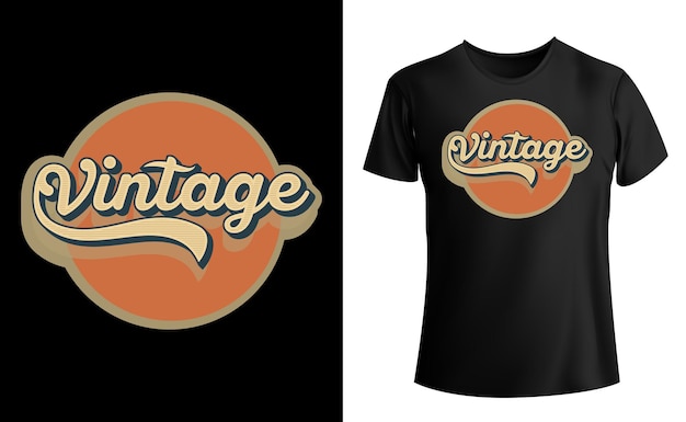 T-shirt tipografica vintage creativa, design t-shirt vintage