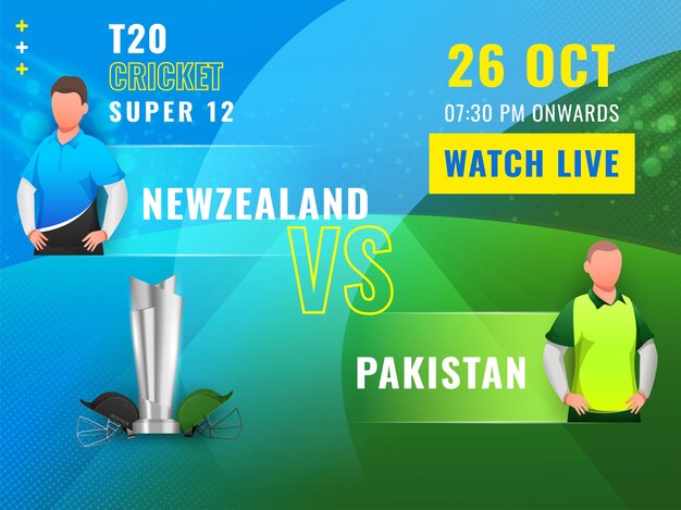 T20 Cricket Schedule Concept tra due squadre