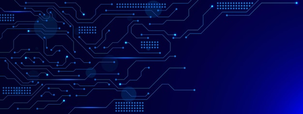 Tabella di circuiti astratti e linee di collegamento dei punti Tecnologia di connessione di rete digitale futuristica