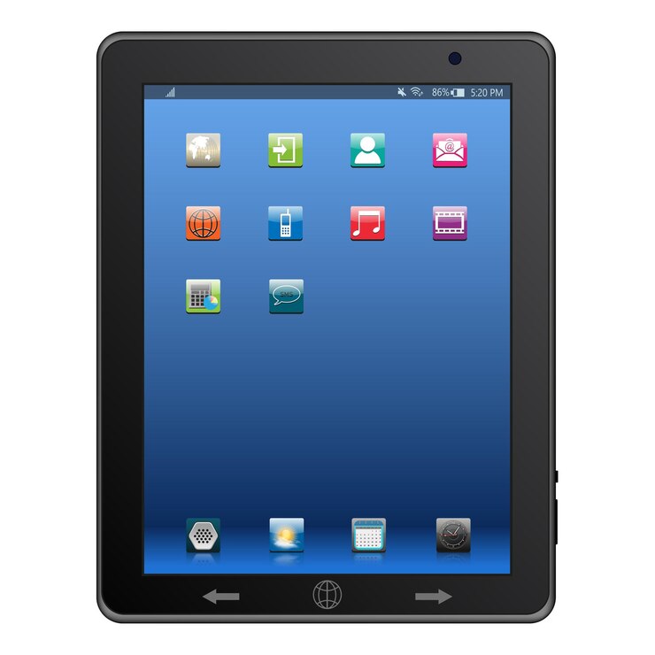 Vettore tablet computer telefono cellulare illustrazione vettoriale