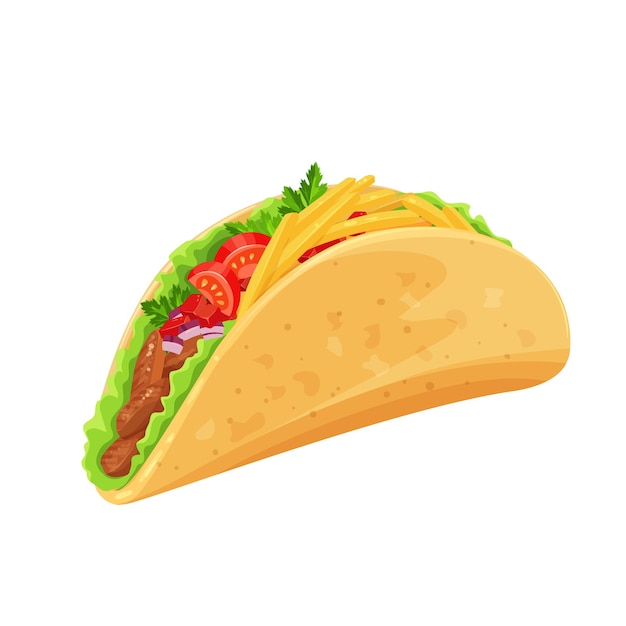 Tacos con carne e verdura.