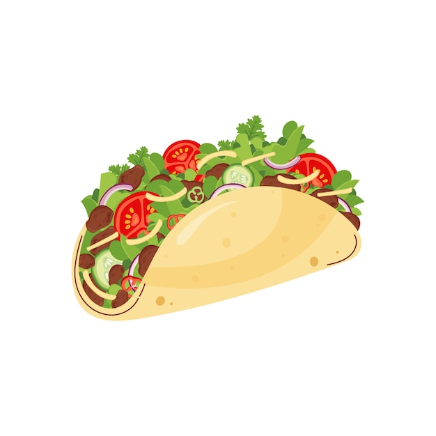 Tacos con carne e verdure Cucina tradizionale latinoamericana Cucina nazionale messicana