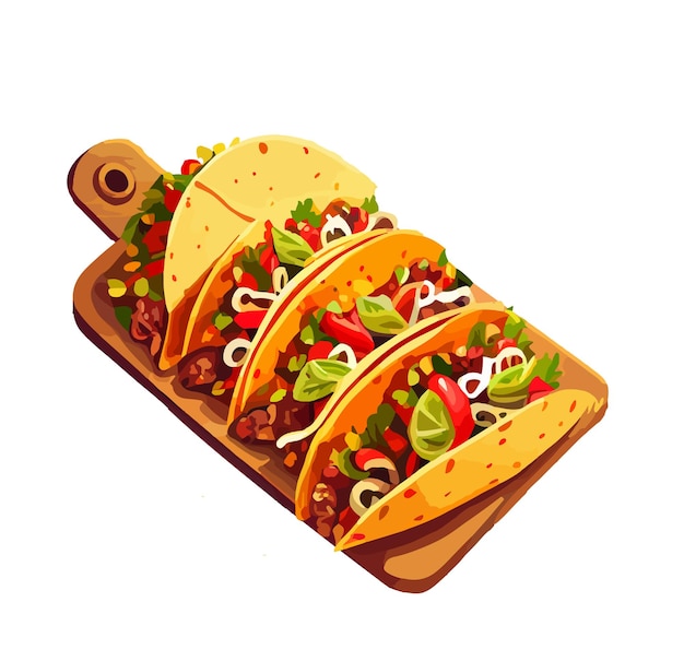 Tacos messicani Poster per snack fast food e menu da asporto
