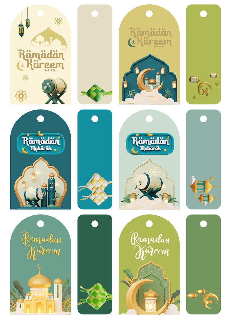 Vettore tag hang ramadan