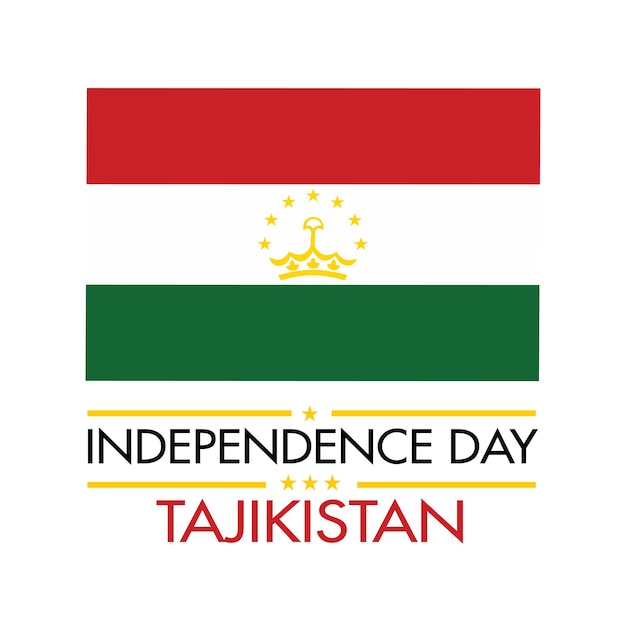 Tagikistan giorno dell'indipendenza 9 settembre banner design e design bandiera Tagikistan
