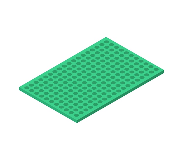 Tappeto da bagno isometrico
