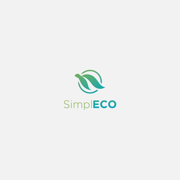 Tartaruga semplice eco naturale logo