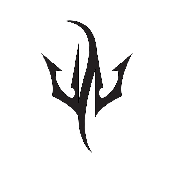 Vettore tattoo vector design line art