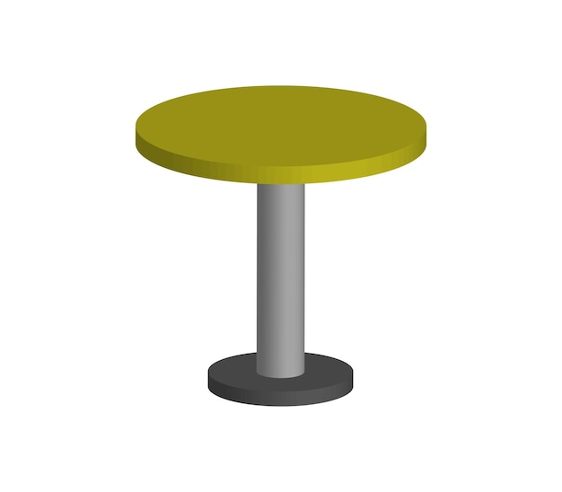 Tavolo rotondo tridimensionale