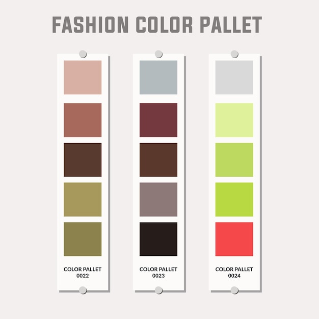 Tavolozza dei colori di moda