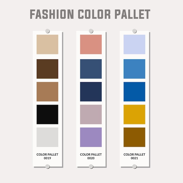 Tavolozza dei colori di moda