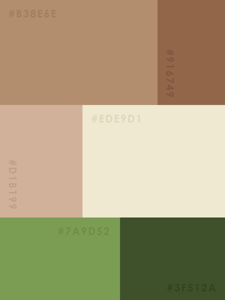 Vettore tavolozza dei colori