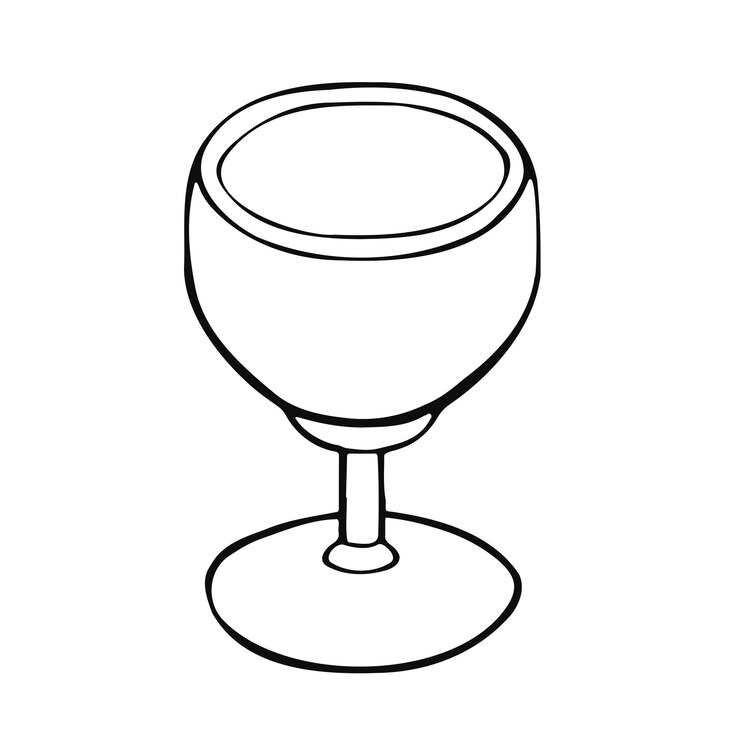 Vettore tazza con tè o caffè vista laterale disegnata a mano vectorxa illustrazione design piatto in stile cartone animato