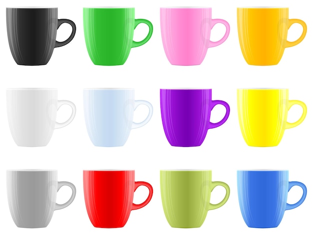 Tazza da caffè colorata